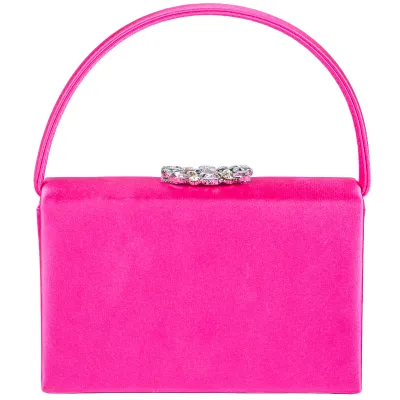 Viola Satin Purse-Fuchsia